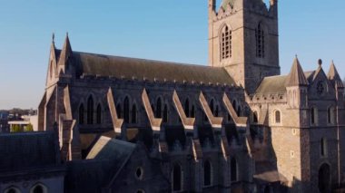 Dublin 'deki Mesih Kilisesi Katedrali - hava manzaralı