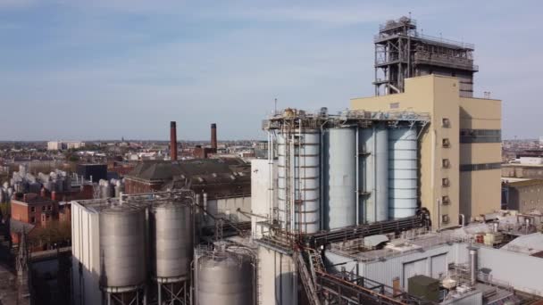 Guinness bryggeri och lagerhus i Dublin St James Gate - vy uppifrån - DUBLIN, IRLAND - APRIL 20, 2022 — Stockvideo