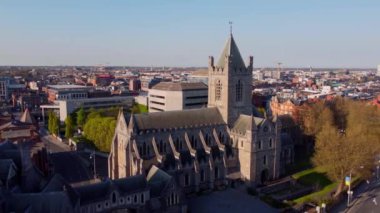 Dublin 'deki Mesih Kilisesi Katedrali - hava manzaralı