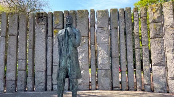 St Stephens Green Park in Dublin — Stock Video