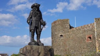 Belfast yakınlarındaki Carrickfergus Şatosu - seyahat fotoğrafçılığı