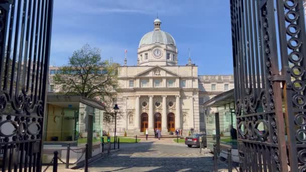 Leinster House Dublin - The Government of Ireland — Stock Video