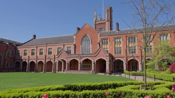 Queens University Belfast - podróże — Wideo stockowe