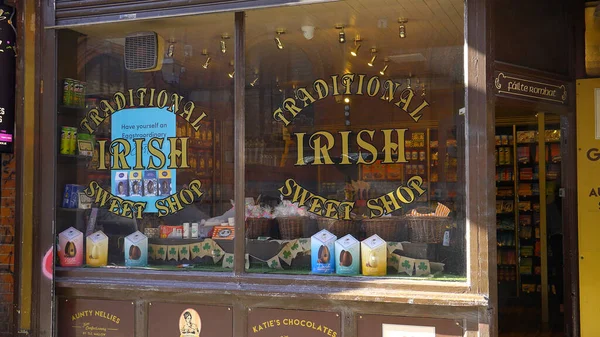 Traditionelle Irish Sweet Shop Dublin City Dublin Irland April 2022 — Stockfoto