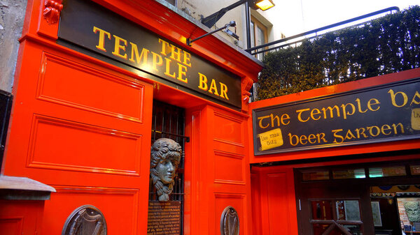 Famous Temple Bar Dublin City Dublin Ireland April 2022 Stock Photo
