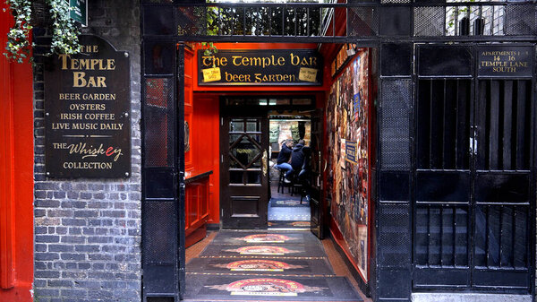 Famous Temple Bar Dublin City Dublin Ireland April 2022 Royalty Free Stock Photos