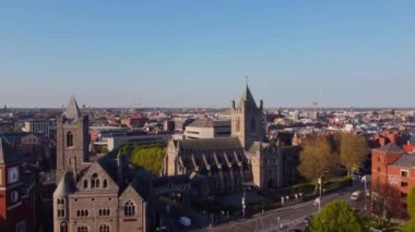 Dublin 'deki Mesih Kilisesi Katedrali - hava manzaralı