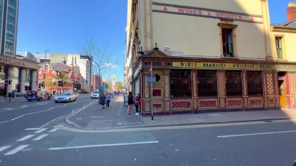 Famous Crown Bar Belfast Belfast United Kingdom April 2022 — Stock Video