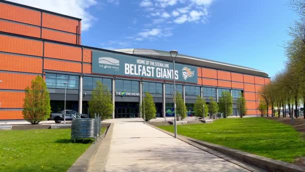 Arena Sse Belfaście Siedziba Belfastu Belfast Zjednoczone Królestwo Kwiecień 2022 — Wideo stockowe