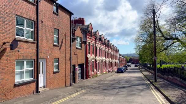 Tipica Casa Fila Belfast Belfast Regno Unito Aprile 2022 — Video Stock