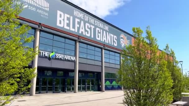 Sse Arena Belfast Home Belfast Giants Belfast United Kingdom April — Stockvideo