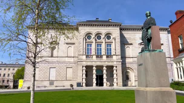 National Gallery Ireland Dublinie Miasto Dublina Irlandia Kwiecień Rok 2022 — Wideo stockowe