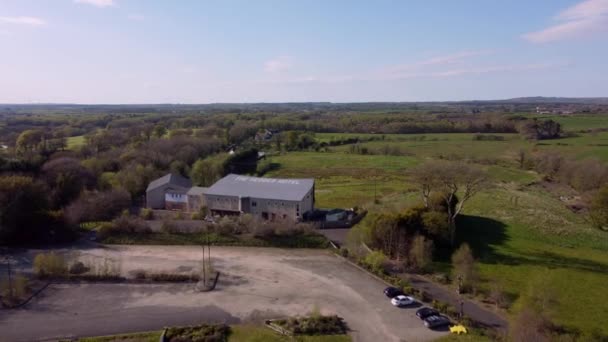 Beautiful Landscape Antrim Northern Ireland Aerial View Drone — Stock videók