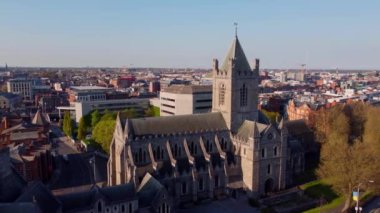 Dublin 'deki Mesih Kilisesi Katedrali - hava manzaralı