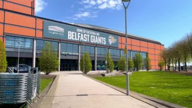 The SSE Arena in Belfast - Home of the Belfast Giants - BELFAST, UNITED KINGDOM - APRIL 25, 2022