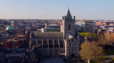 Dublin 'deki Mesih Kilisesi Katedrali - hava manzaralı