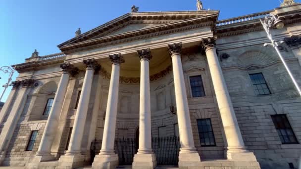 Four Courts City Center Dublin Ireland Travel Photography — Stok video