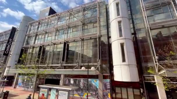 Winkelcentrum Castle Court Belfast Belfast Verenigd Koninkrijk April 2022 — Stockvideo