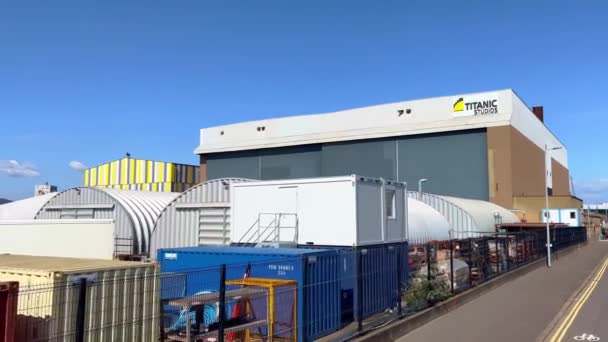 Titanic Studios Belfast Belfast Verenigd Koninkrijk April 2022 — Stockvideo