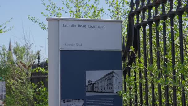 Crumlin Road Courthouse Belfast Belfast Spojené Království Dubna 2022 — Stock video