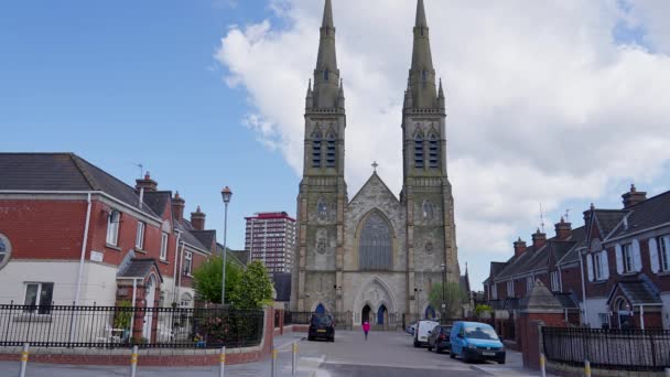 Iglesia San Pedro Ciudad Belfast Belfast Reino Unido Abril 2022 — Vídeos de Stock