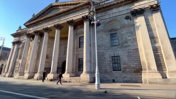 Four Courts Centrum Dublin Irland Resor Fotografi — Stockvideo