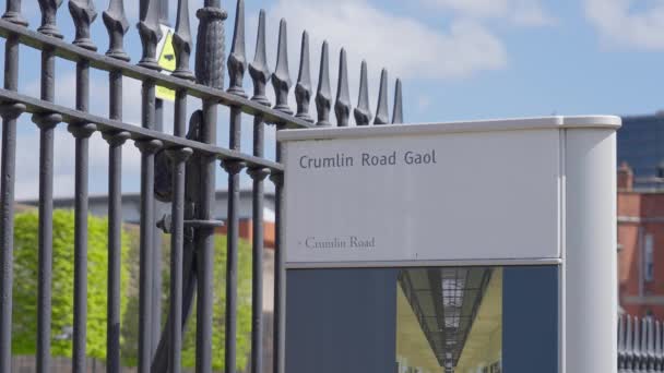 Crumlin Road Goal Former Prison Belfast Belfast United Kingdom April — стоковое видео