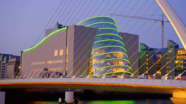 Convention Centre Dublin Evening Travel Photography City Dublin Ireland April Royalty Free Stock Photos