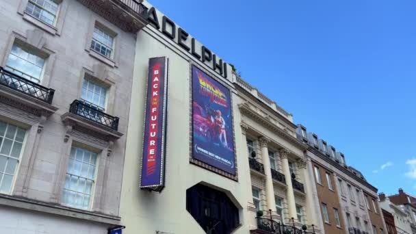 Ritorno Futuro Musical All Adelphi Theatre Londra Londra Regno Unito — Video Stock