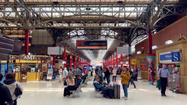 Marylebone Station London Londres Reino Unido Junio 2022 — Vídeo de stock