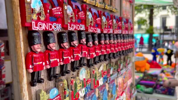 Suvenýry Londýna Pouliční Prodej Londýn Spojené Království Června 2022 — Stock video