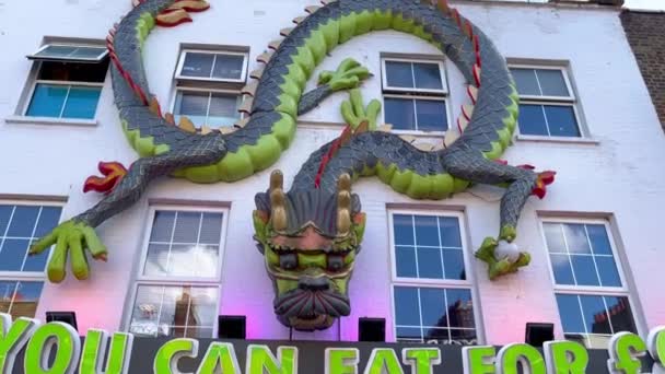 Кольорові Магазини Божевільні Будинки Вулиці Камден Хай Стріт Лондоні Лондон — стокове відео