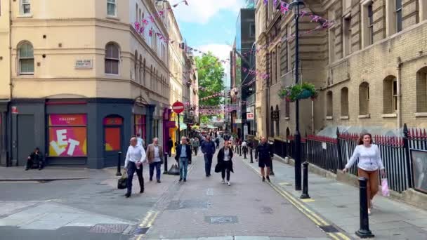 Villiers Street Londres Londres Reino Unido Junio 2022 — Vídeos de Stock