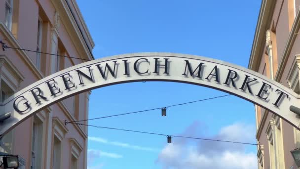 Greenwich Pazarı Alışveriş Için Popüler Bir Yerdir London Rli Kingdom — Stok video