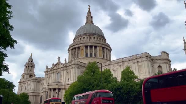 Sankt Pauls Katedralen London London Förenade Kungariket Juni 2022 — Stockvideo