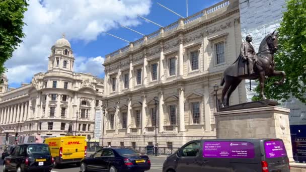ロンドンホワイトホール政府庁舎 ロンドン イギリス 2022年6月9日 — ストック動画