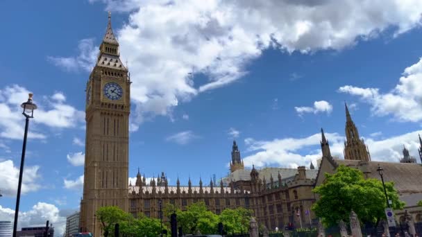 Big Ben Parlament House Londynie Zdjęcia Wakacji — Wideo stockowe