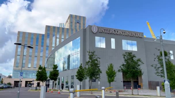 Intercontinental Hotel North Greenwich Londen London Verenigd Koninkrijk Juni 2022 — Stockvideo