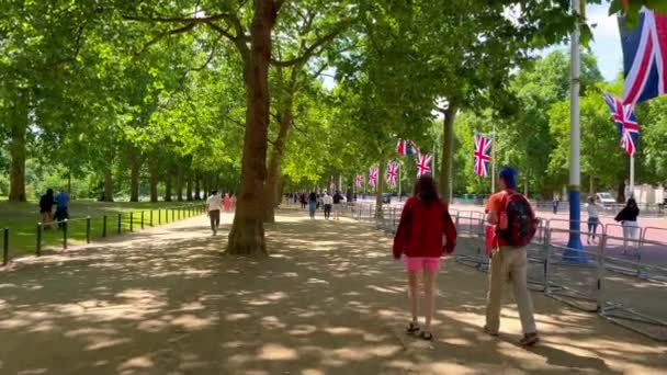 Walking Jamess Park London Summertime London United Kingdom June 2022 — Stock Video