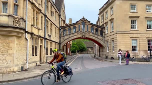Brug Van Zuchten Oxford Oxford Verenigd Koninkrijk Juni 2022 — Stockvideo