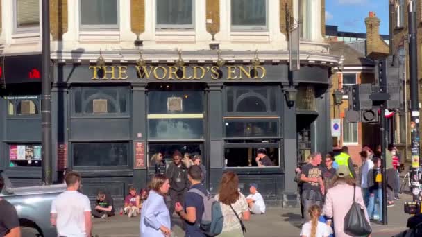 Worlds End Pub Camden Station London London Vereinigtes Königreich Juni — Stockvideo