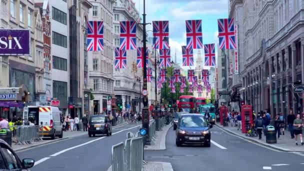 Londra Daki Strand Caddesi Londra Rli Kingdom Haziran 2022 — Stok video