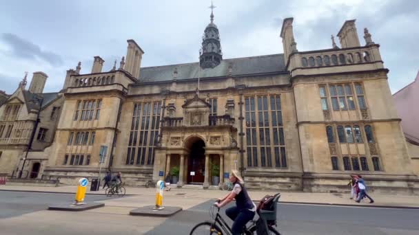 Středověké Budovy Oxfordu Oxford Spojené Království Června 2022 — Stock video