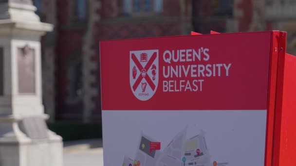 Queens University Belfast Belfast United Kingdom April 2022 — ストック動画