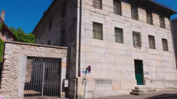 Historic Prison Building City Solothurn — Vídeo de stock