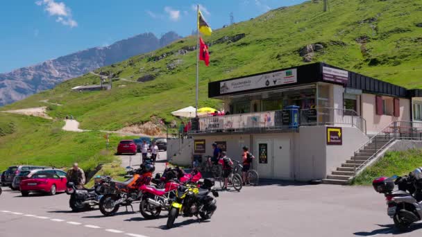 Top Klausenpass Famous High Alpine Road Switzerland Klausenpass Switzerland July — Αρχείο Βίντεο
