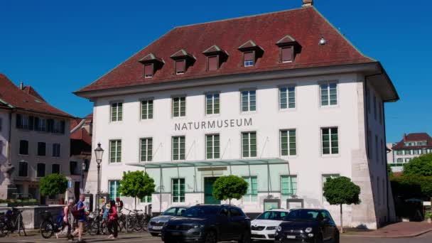 Muzeum Przyrody Solothurn Solothurn Szwajcaria Lipiec 2022 — Wideo stockowe