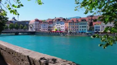River Aare in the city of Soloturn in Switzerland