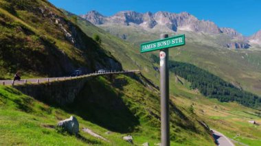 Famous James Bond Road at Furka Pass
