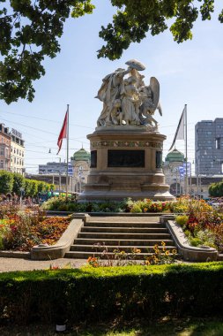 Basel şehrindeki Yurttaş Anıtı - seyahat fotoğrafçılığı